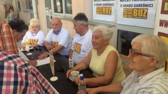 Gare&scaron;nica: BUZ-ova akcija potpisivanja peticije za ukidanje naplate parkinga