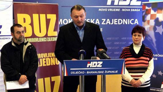Konferencija za tisak HDZ-a i BUZ-a grada Osijeka