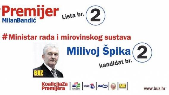 Milivoj &scaron;pika &ndash; glavne poruke  biračima