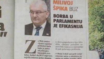 Milivoj &Scaron;pika za glas Slavonije: Borba u parlamentu je efikasnija