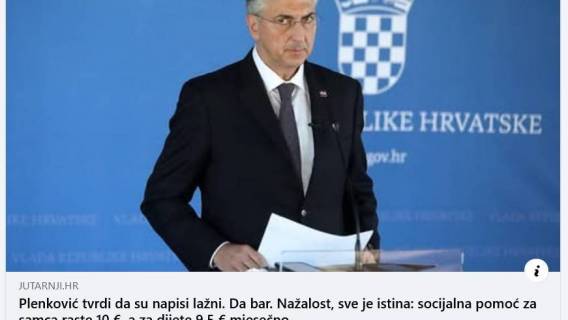Plenković napada medije kako bi prikrio nesposobnost ministra Piletića