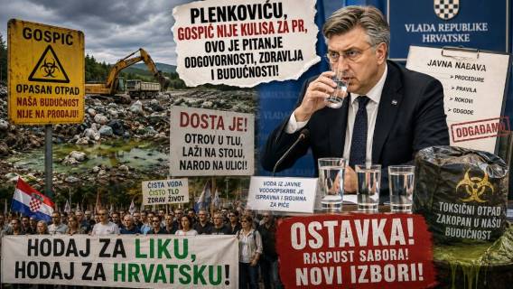 Plenkoviću, Gospić nije kulisa za PR, ovo je pitanje odgovornosti, zdravlja i budućnosti!
