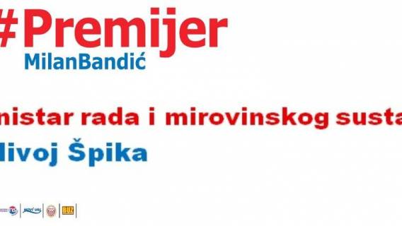 Predstavljen kandidat  za Ministra rada i mirovinskog sustava iz redova koalicije Za premijera