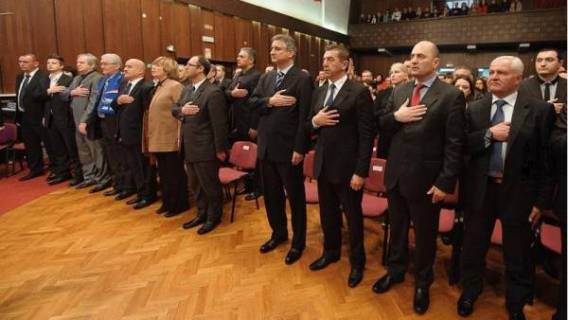 (VIDEO) Koalicijska lista za EU parlament HDZ, HSP AS, BUZ predstavila se u Gospi&aelig;u 05.04.2013.