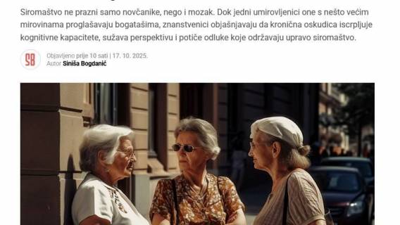 Znanstveno dokazano: Siroma&scaron;tvo &bdquo;zaglupljuje&ldquo;, ali jo&scaron; vi&scaron;e uspavljuje!